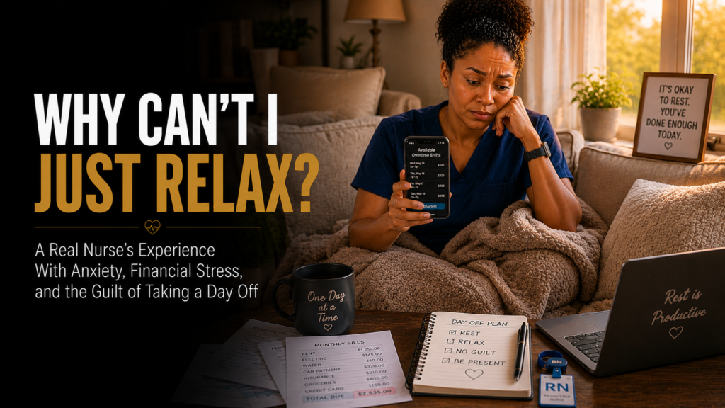 Real Nurse Scenario Feeling Anxious on Days Off