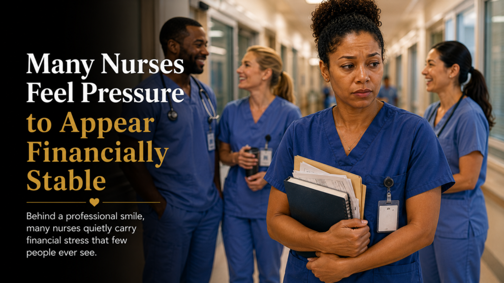 Nurses struggling financially while silently coping with emotional stress and financial shame at home