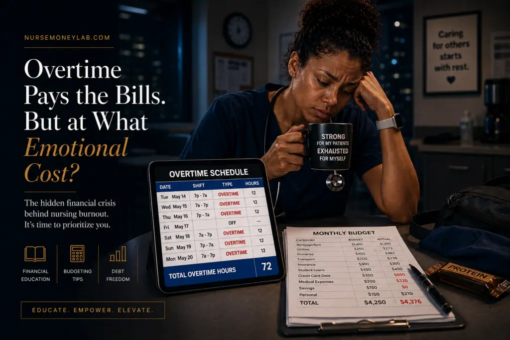 Nurse Feeling Guilty About Resting Due to Financial Pressure