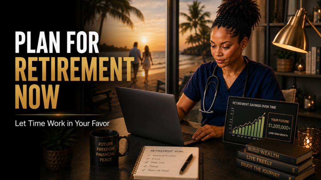 Nurse planning for retirement and long term financial security