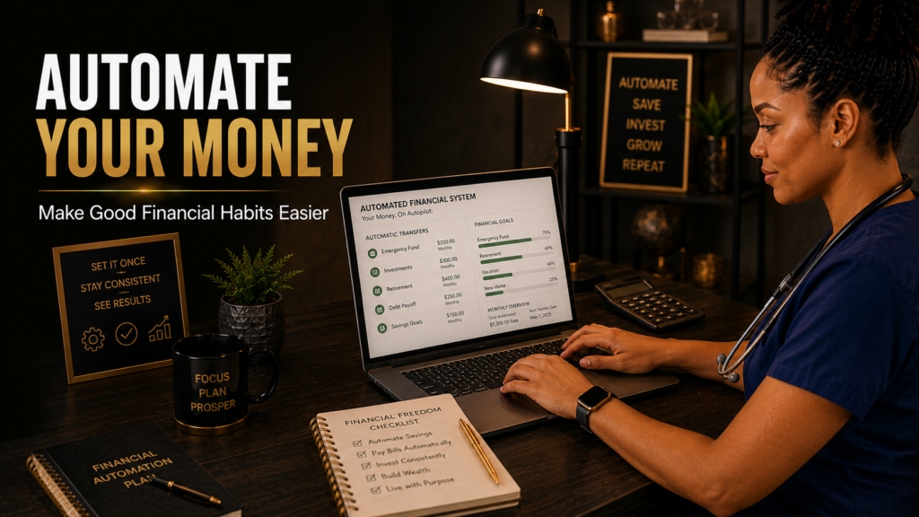 Nurse automating savings and investment contributions